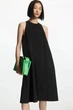 Сукня жіноча COS racer-neck midi dress 1085148001 Eur 36 Чорний - изображение 1