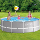 Бассейн каркасный Intex 366 x 99 см с каркасом, чашей, фильтр-насосом 2006 л/ч, стремянкой, тентом и подстилкой - изображение 3