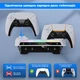 Підставка для PS5 / PS5 Slim YZC-505 зарядка DualSense RGB станція охолодження тримач навушників - зображення 2