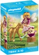 Набір іграшок Playmobil Princess Magic: Золоте лоша єдинорога з феєю 71844 (4008789718440) - зображення 1