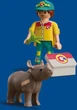 Набір іграшок Playmobil Duo Pack Лісовий охоронець з носорогом 72025 (4008789720252) - зображення 4