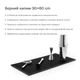 Коврик барный Total Barware спилстоп резиновый для барной стойки 60x30 см черный (21918-BM-60x30-r-b) - изображение 4