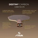 Основание для ракетки Stiga Destiny Carbon Cybershape Master (1073-932080) - изображение 6