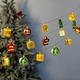 Різдвяна LED гірлянда 3 м з кульками, зірками та ялинками, 20 LED, тепле біле світло, декоративна гірлянда для дому та ялинки - зображення 6