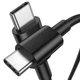 Кабель Type-C to Type-C для швидкого заряджання GS 60W чорний, 1 м - зображення 1