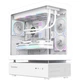 Корпус комп'ютерний без БП з підсвічуванням ARGB GameMax N80 WH Mid Tower ATX Tempered Glass White - зображення 1