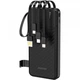 Повербанк Dudao K11 10000mAh 10W с встроенными кабелями USB-A USB-C Lightning MicroUSB Black (6977196681853) - изображение 1