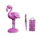Картонный 3D пазл-конструктор "Cartonic 3D Puzzle FLAMINGO" Фламинго - изображение 4