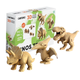 Картонний 3D пазл-конструктор "Cartonic 3D Puzzle DINOS TRIO" Динозаври 3в1 - зображення 1