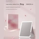 Зеркало для макияжа, косметическое зеркало с подсветкой DOCO Daylight Portable Flat Mirror Pro 11" розовое (FM008P) - изображение 7