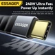 Кабель Type-c - Type-c Usb 4.0 Type-C Gen2 40Gbps 8K @ 60Hz 240W AV audio video 12см Essager Дата кабель - зображення 6