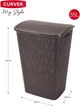 Корзина для белья пластиковая Curver My Style 55 л (00713) Коричневый - изображение 7