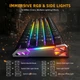 Механічна клавіатура на магнітних світчах з Hot Swap Attack SHARK R68 HE Carbon Fiber Rapid Trigger, 66key, RGB, 8K, Win/Mac OS, УКР/АНГЛ, Black/Чорна (R68B) - изображение 10