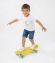 Скейт пенни борд Best Board 55 см со светящимися PU колесами 6 см, ABEC-7, до 70 кг Желтый - изображение 2