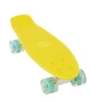 Скейт пенни борд Best Board 55 см со светящимися PU колесами 6 см, ABEC-7, до 70 кг Желтый - изображение 5