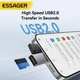 Кардрідер ESSAGER USB-C 2-in-1 TF/MicroSD Card Reader OTG Grey (EDKTF-QW0G-P) - зображення 4