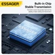 Кардрідер ESSAGER USB-C 2-in-1 TF/MicroSD Card Reader OTG Grey (EDKTF-QW0G-P) - зображення 5