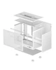 Корпус Deepcool CH160 MESH білий Без БЖ Mini-ITX, 1x3.5"(на вибір щось одне:2.5SSD/3.5HDD/12смвент) (CH160 MESH WH) - зображення 4