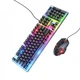 Комплект клавіатури та миші Hoco GM18 Luminous gaming keyboard and mouse set (Russian version) — Black (777603) - изображение 1