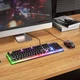 Комплект клавіатури та миші Hoco GM18 Luminous gaming keyboard and mouse set (Russian version) — Black (777603) - изображение 4