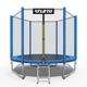 Батут детский Atleto 312 см с сеткой и лестницей синий (42400471) - изображение 1