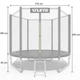 Батут детский Atleto 312 см с сеткой и лестницей черный (42400472) - изображение 5