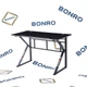 Стол компьютерный игровой лофт 120×60 см Bonro 276 черный (42400382) толщина металла 0,5 мм - изображение 8