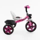 Дитячий триколісний велосипед без ручки Best Trike BS з багажником та фарою (Рожевий) - зображення 2