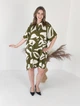Жіноча сукня Saimeiqi зі штапелю, зеленого кольору з візерунками, one size (4496-30) - зображення 1