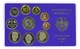 Набор монет Германия набор из 10 монет 1990 Proof F 1, 2, 5, 10, 50 пфеннигов, 1, 2, 2, 2, 5 марок в сувенирной упаковке - изображение 1