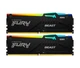 Пам'ять для настільних комп'ютерів Kingston FURY 16 GB (2x8GB) DDR5 5600 MHz Beast RGB (KF556C40BBAK2-16) - изображение 1