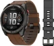 Смарт-годинник Garmin Fenix 8 Pro 51 mm AMOLED Carbon Gray DLC Titanium with Chestnut Leather Band (010-03199-40) - изображение 1