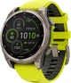 Спортивний годинник Garmin Fenix 8 47mm Solar Sapphire Titanium w. Amp Yellow/Graphite Silicone Band (010-02906-20/21) - изображение 1