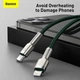 Кабель Baseus Metal Zink Alloy для быстрой зарядки iPhone 8 X 11 12 13 14 Plus Pro Max с разъемом Apple Lightning to Type-C (USB-C) зарядка для айфона 1M шнур для iPad Cable IOS - изображение 3