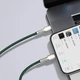 Кабель Baseus Metal Zink Alloy для быстрой зарядки iPhone 8 X 11 12 13 14 Plus Pro Max с разъемом Apple Lightning to Type-C (USB-C) зарядка для айфона 1M шнур для iPad Cable IOS - изображение 9