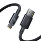 Кабель Baseus New Braided Fast Charging Cable USB-A to USB-C 100W/7.5W Cosmic Black (E0426W01) - зображення 1