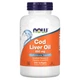 Риб'ячий жир із печінки тріски Now Foods (Cod Liver Oil) 650 мг 250 капсул (NOW-01742) - зображення 1