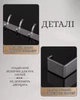 Навесная вешалка с крючками для одежды и вещей на дверь (дверная вешалка) Серая 12в1 - изображение 3