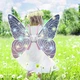 Крылья феи Shadow Angel с LED подсветкой и подвижным механизмом 65х16х64 см Розовые - изображение 4