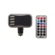 FM-трансмітер Bluetooth пластик чорний 4 порти 2 USB 2,1А з мікрофоном (658369) - зображення 1