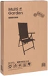 Krzesło ogrodowe ModernHome by Multistore WR1652-1-4 Szare - obraz 6