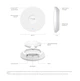 Точка доступу TP-LINK EAP720 BE3600 1x2.5GE, PoE - изображение 9