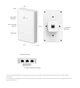 Точка доступу TP-LINK EAP725 WALL BE3600, 1xGE, PoE - изображение 8