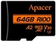 Карта пам'яті Apacer microSD 64GB C10 UHS-I U3 A2 R100/W80MB/s + SD - изображение 1