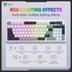Бездротова ігрова клавіатура з RGB підсвіткою Onikuma MT-92 геймерська мембранна Bluetooth клавіатура для ігор та ПК - зображення 4