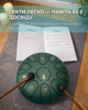 Глюкофон ручной язычковый барабан на 11 нот 16см Tongue Drum Green ударный музыкальный инструмент для релаксации медитации и йоги дождевой - изображение 4