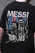 Чоловіча Оверсайз Футболка Without З Принтом Messi Black L/XL (8056261) - изображение 2