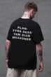 Чоловіча Оверсайз Футболка Without З Принтом Plan Black S/M (8056277) - изображение 1