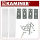 Електрообігрівач скляний 2500 Вт 85x41 см білий KAMINER ZELVA - зображення 7