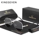 Мужские поляризационные солнцезащитные очки KINGSEVEN 209 Silver Gray - изображение 1
